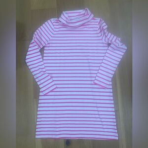 Crewcuts fun pink striped turtleneck dress girls size 12 NWT